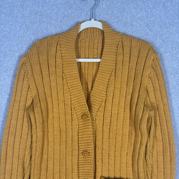 Cozy Mustard Cardigan Sweater - Picture 2 of 10